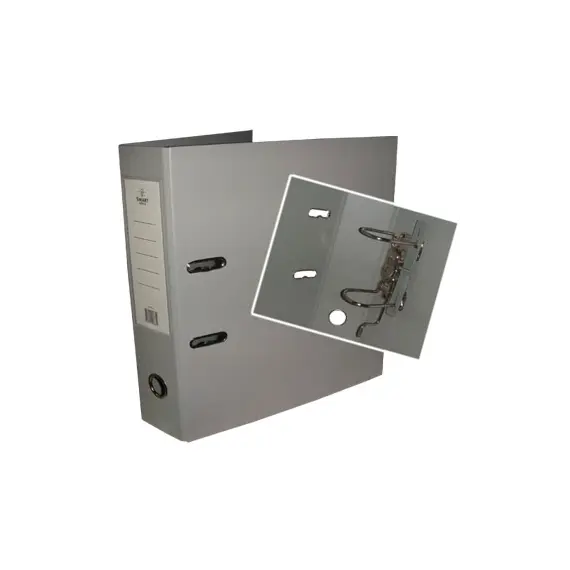 Pasta Arquivo L/L Polipropileno Cinza com Rado - SMARTD | Organização e Durabilidade