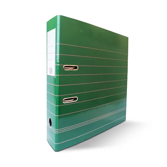 Pasta Arquivo L80 320x280 Riscas Verde SMARTD | Organização de Documentos
