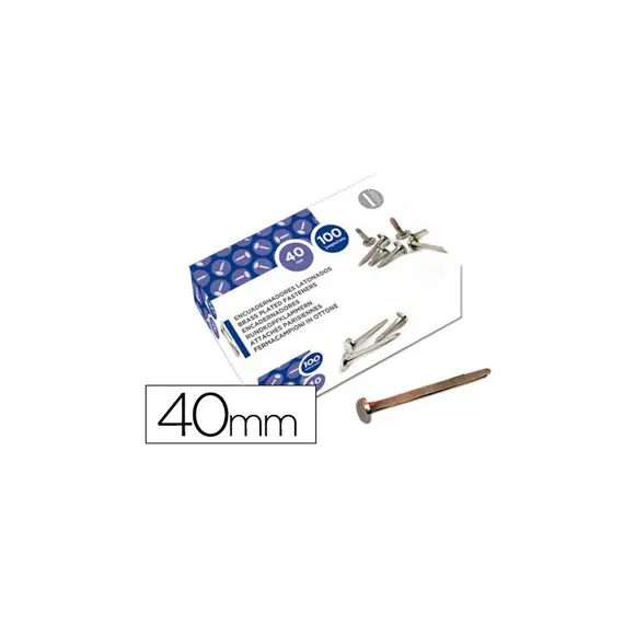 Ataches Latão 40mm N.8 - Conjunto de 100 fixadores NEUTRAL para fixação resistente