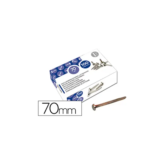 Fixações Ataches Latão 70mm N.12 - Conjunto de 100 unidades | OUTRAS