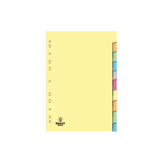 Separadores A4 Cartolina SMARTD - Pack de 10 unidades | Organização de Documentos