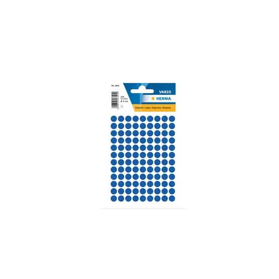 Etiquetas Redondas 8mm Azul HERMA1833 - Pack de 540 unidades | Loja BluePixel