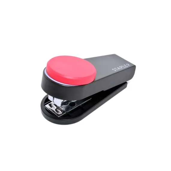 Agrafador Mini Nº10 MAX - Capacidade para 12 Folhas, Rosa, Compacto e Eficiente | bluepixel.pt