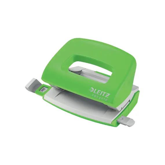 Furador Leitz Recycle para 10 Folhas - Verde | Acessórios de Escritório Sustentáveis na bluepixel.pt
