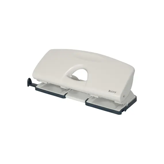 Furador LEITZ 4 Furos 16 Folhas 1,6mm Cinza - Modelo 5022 | Loja BluePixel