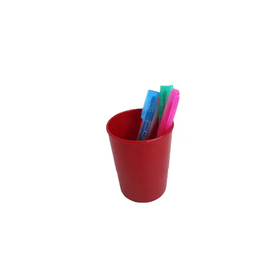 Porta Lápis Opaco Vermelho NEUTRAL | Organização e Estilo para o seu Escritório