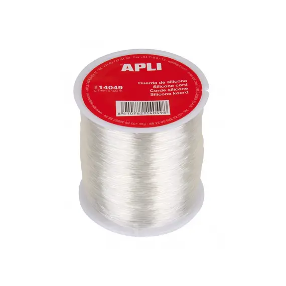 Elástico Fio Silicone APLI Transparente 7mm x 100m | Loja online bluepixel.pt