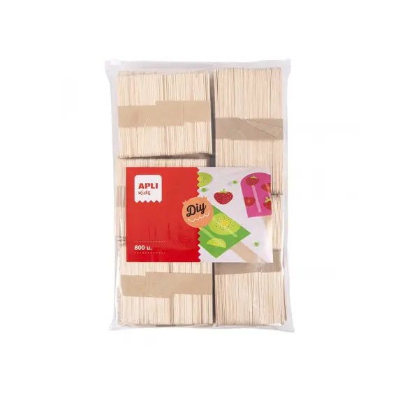 Pau de Madeira Natural Apli para Manualidades - 800 Unidades | bluepixel.pt