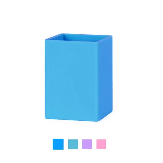 Porta Lápis Silicone Quadrado Soft Nordic APLI - Organização com Estilo