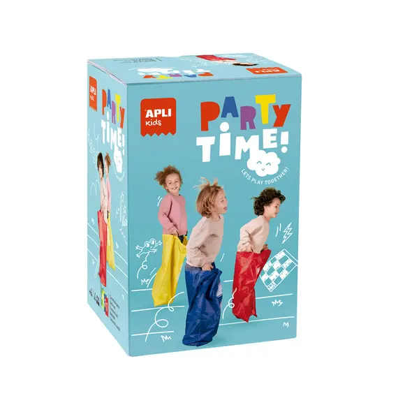 Jogo Corrida de Sacos Party Time APLI Kidsem | Diversão ao ar livre para crianças