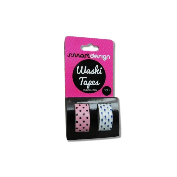 Fita Adesiva Decorativa Washi Tape Bolinhas - Pack de 2 unidades | SMARTD na bluepixel.pt