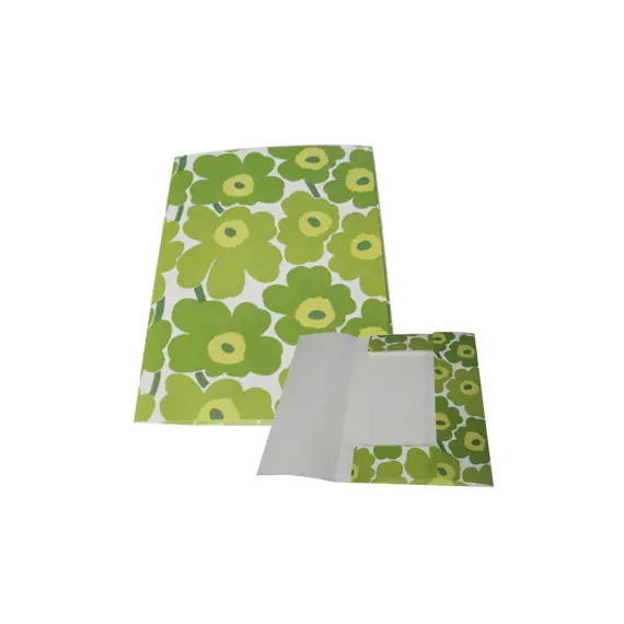 Capa 3 Abas Marimekko SMEAD 320x245mm com Elástico Verde - Organização e Estilo