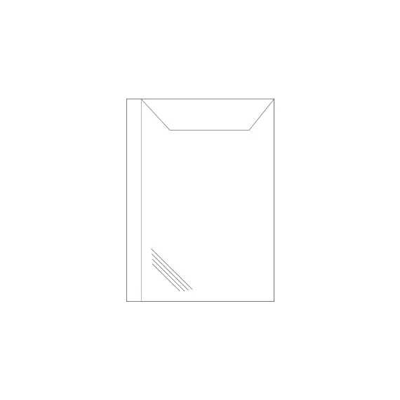 Bolsa 190x229mm para Projeto com Vitrine PVC CARTUNE | Embalagem Transparente de Alta Qualidade