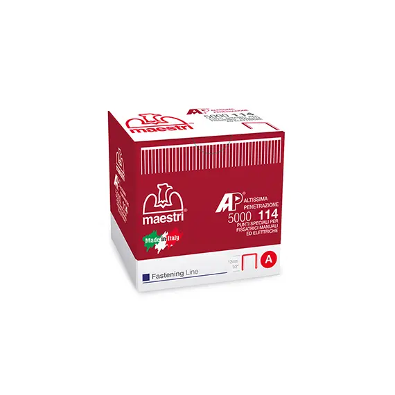 Agrafo 114 Forest 14mm Maestri para Rocamatica - Caixa com 5000 unidades