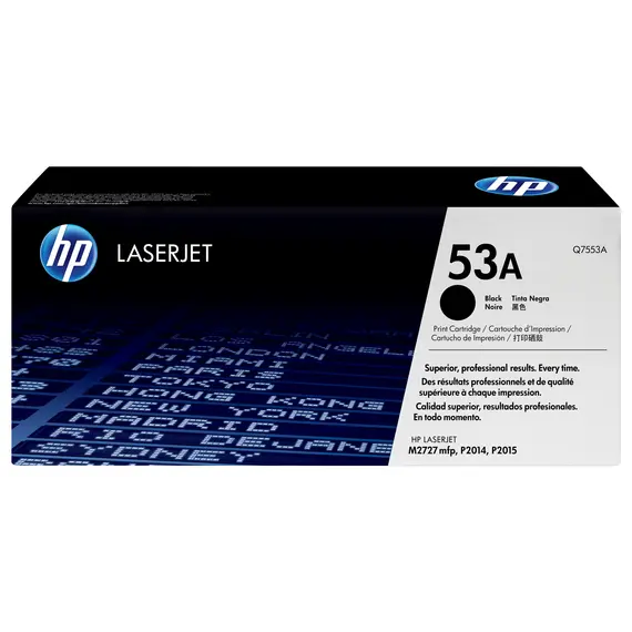 Cartucho de toner HP 53A Q7553A original LaserJet preto capacidade padrão - bluepixel.pt