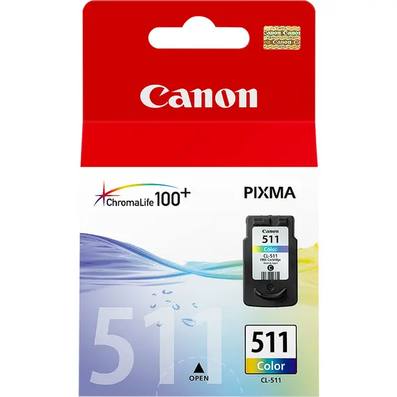 Cartucho de tinta CANON CL-511 Color Low Capacity 9ml - Impressões até 240 páginas | bluepixel.pt