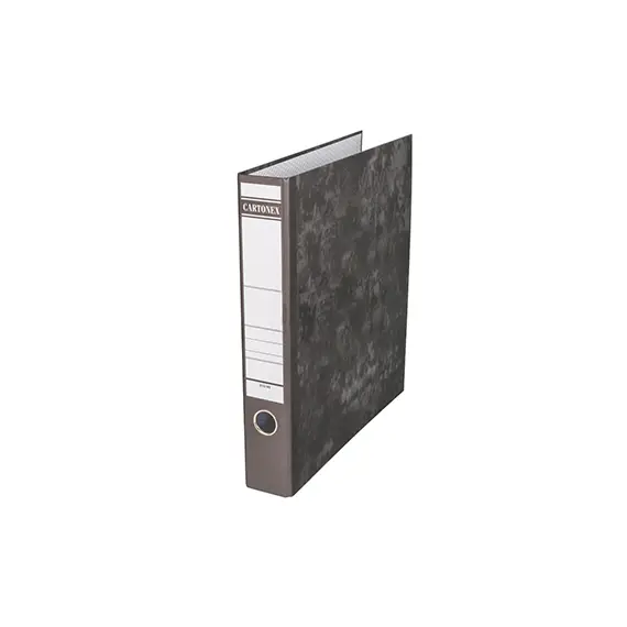 Pasta Arquivo L60 310x290 Marmoreada Preto - Cartonex | Organização de Documentos