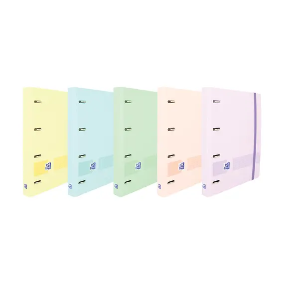Caderno Oxford Dossier A4 Polyfoam Live&Go com Recarga Cores Pastelem | Loja BluePixel