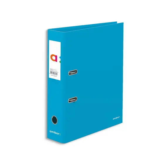 Pasta Arquivo L/L Ambar School com Rado Azul Turquesa | Organização Escolar e Profissional