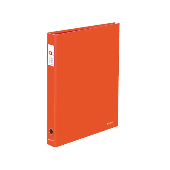 Pasta Arquivo Ambar School Din Vermelho Claro | Organização Escolar de Qualidade