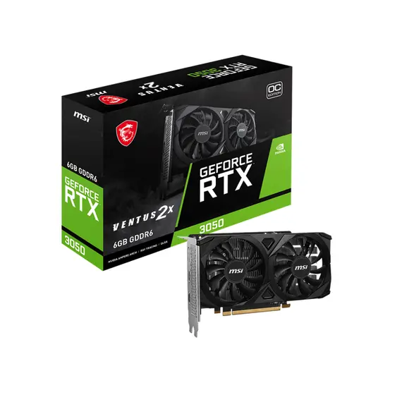 MSI RTX 3050 VENTUS 2X E 6G - Placa Gráfica de Alto Desempenho para Gaming na bluepixel.pt