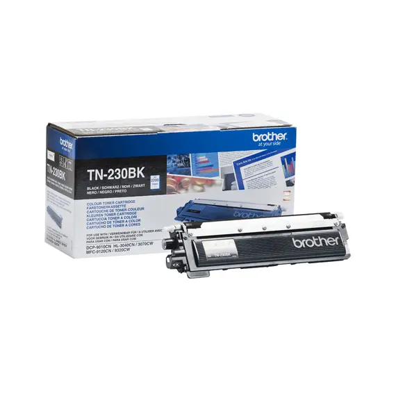 Cartucho de toner preto Brother TN-230 - Capacidade padrão para impressoras Brother | Bluepixel.pt