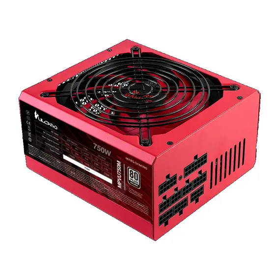 Fonte de Alimentação MARS GAMING MPVU750M 750W FULL-MODULAR 80PLUS SILVER com Garantia de 10 Anos