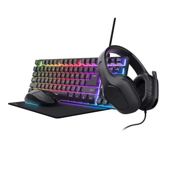 Trust GXT780 4-in-1 Gaming Bundle - Conjunto Completo para Gamers | bluepixel.pt