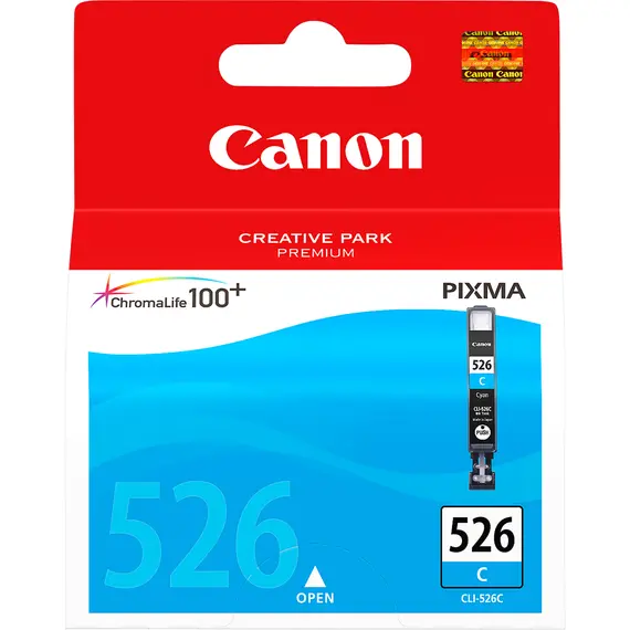 Cartucho de Tinta Cyan Canon CLI-526C 9ml - Capacidade Padrão para Impressoras Canon | BluePixel.pt