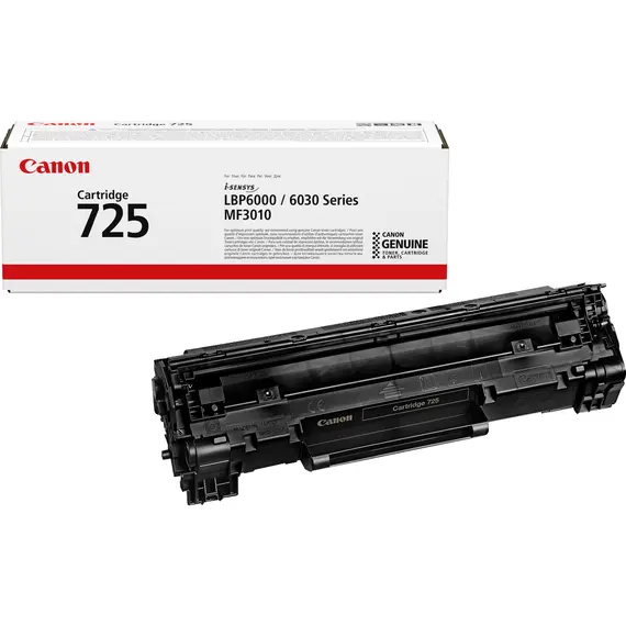 Cartucho de toner Canon CRG-725 Preto - Capacidade Padrão 1.600 páginas | BluePixel.pt
