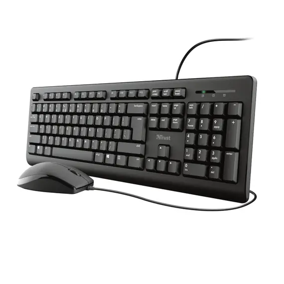 Trust Primo PT Keyboard + Mouse - Conjunto sem fios ergonómico para computador | bluepixel.pt