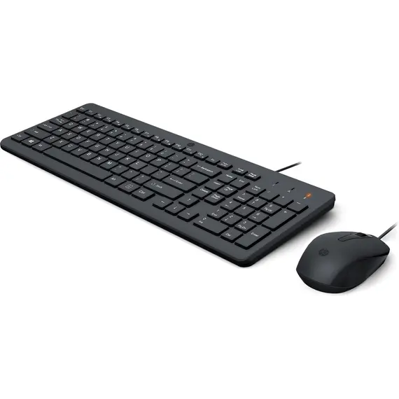 HP 150 Wired Mouse and Keyboard - Conjunto de Periféricos com Fios da HP para Uso Profissional e Doméstico