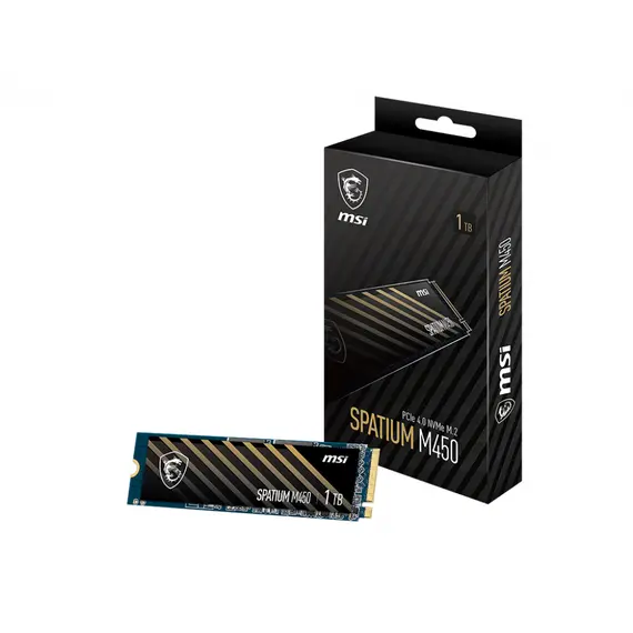 MSI SSD SPATIUM M450 NVME 1TB M.2 PCIe 4.0 - Alta Performance para o Seu PC