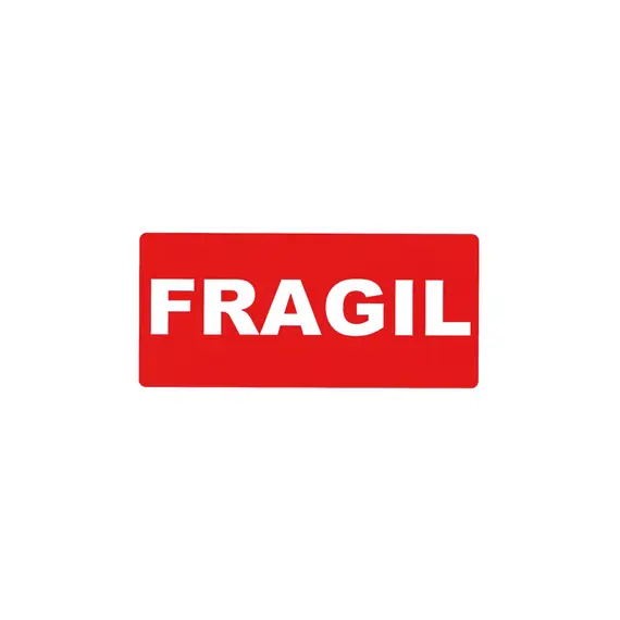 Etiquetas Fragil APLI 100x50mm Rolo 200 Unidades | Etiquetas de Qualidade para Objetos Delicados