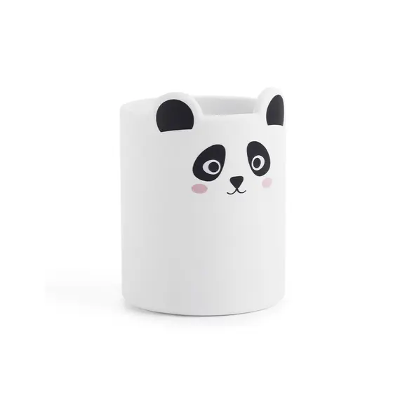 Porta Lápis Silicone Redondo Wildly Panda - Organização Divertida | BACK2FUN