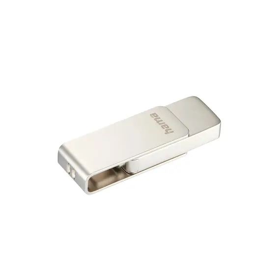 Pen Drive USB-C 3.1 128GB HAMA Uni-C Rotate Pro Prata | Armazenamento portátil de alta velocidade