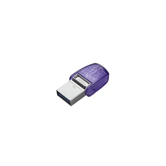 Kingston DataTraveler MicroDuo 3 Pen Drive USB-C + USB-A 128GB - Transferência Rápida e Compacta