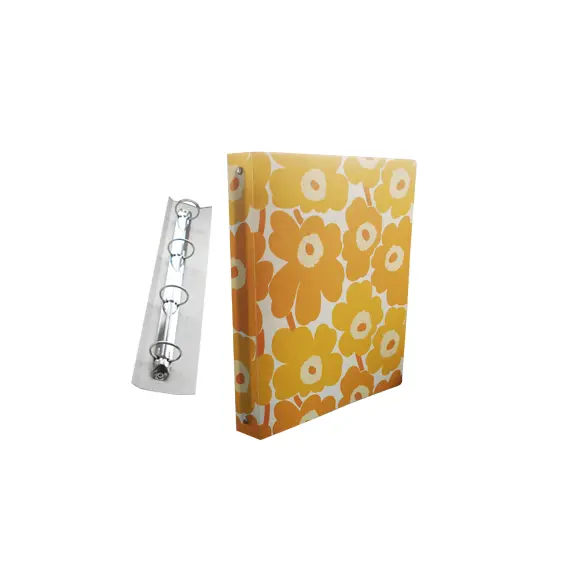 Pasta Arquivo SMEAD Marimekko 4 Argolas 310x240x40mm Amarelo | Organização de Documentos