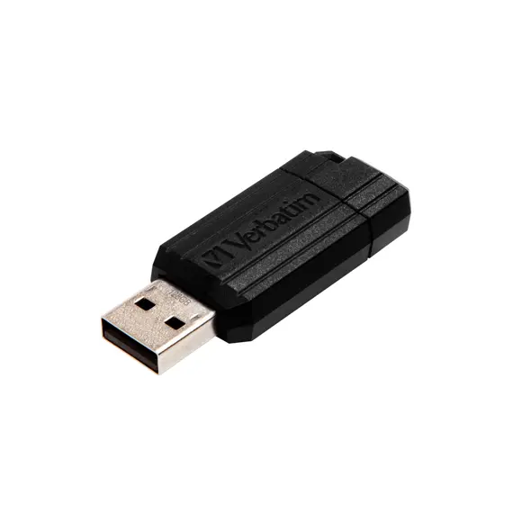 Pen Drive USB-A 2.0 128GB VERBATIM PINSTRIPE Preto | Armazenamento portátil de alta velocidade