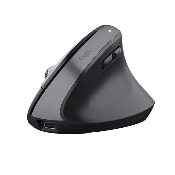 Trust Bayo+ Mouse Sem Fios Ergonómico Preto - Conforto e Sustentabilidade na Loja BluePixel