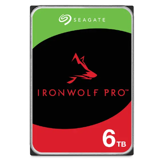 Seagate IronWolf Pro 6TB HDD NAS 7200rpm SATA 6Gb/s 256MB cache - Ideal para sistemas RAID e NAS 24x7