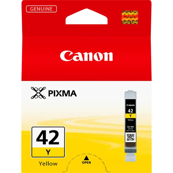 Cartucho de tinta amarelo CANON CLI-42Y de capacidade padrão para impressoras - BluePixel.pt