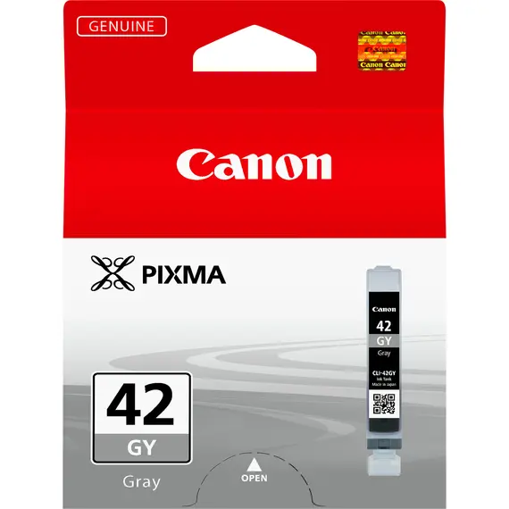Cartucho de Tinta CANON CLI-42GY Cinzento - Capacidade Padrão para Impressão de Fotos - bluepixel.pt