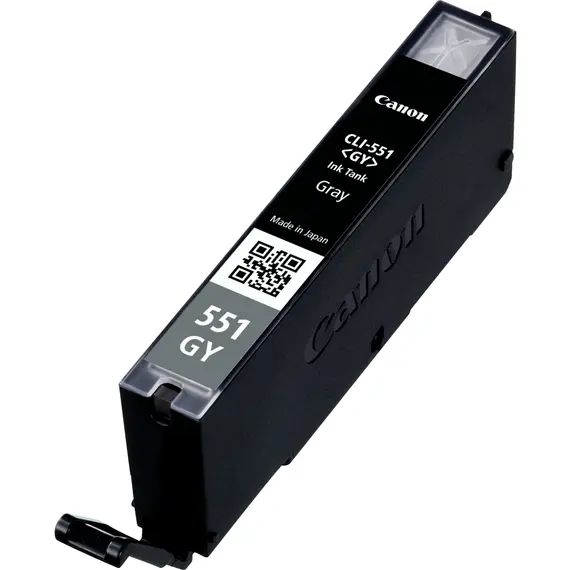 Cartucho de tinta CANON CLI-551GY cinzento de capacidade padrão - Impressões de alta qualidade | bluepixel.pt
