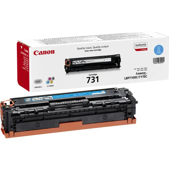 Cartucho de toner cyan Canon 731-C de capacidade padrão - Impressões de alta qualidade | bluepixel.pt