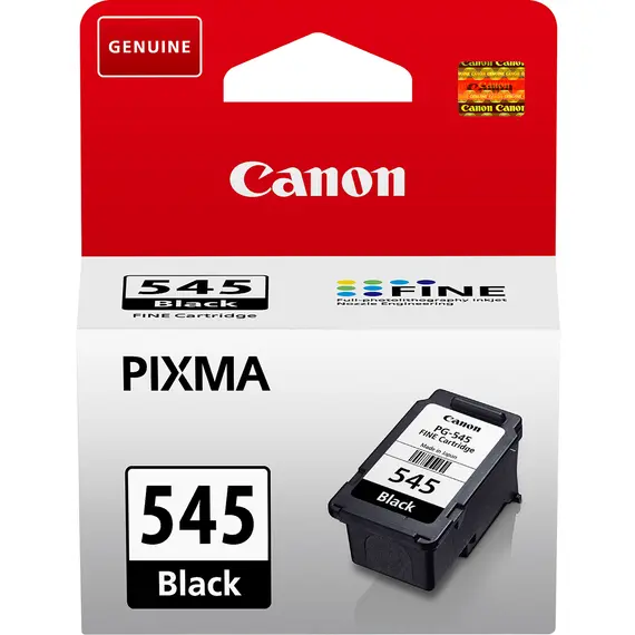 Cartucho de Tinta Preto Canon PG-545 - Capacidade Padrão 8ml para Impressoras Canon | bluepixel.pt