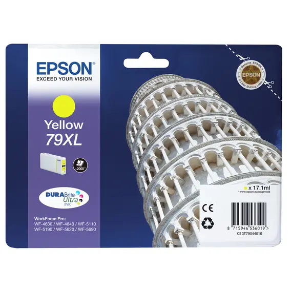 Cartucho de tinta amarelo EPSON 79XL de alta capacidade - 17.1ml | bluepixel.pt