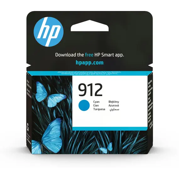 Cartucho de Tinta Cyan HP 912 HP INC. - Impressões Vibrantes e de Alta Qualidade na BluePixel.pt