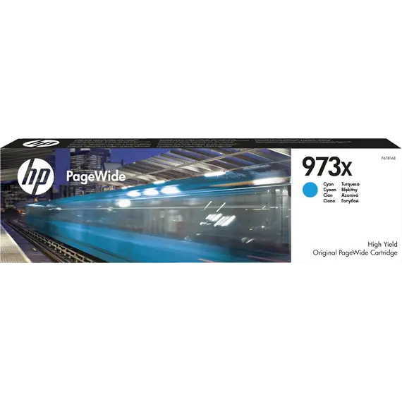 Cartucho HP 973X Cyan Original de Alta Capacidade F6T81AE para Impressoras PageWide - Bluepixel.pt