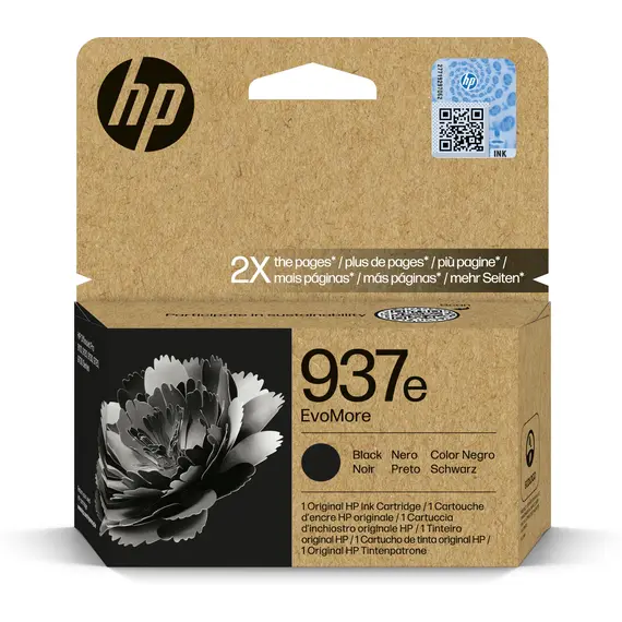 Cartucho HP 937e EvoMore Black Original - Impressões de Alta Qualidade | bluepixel.pt